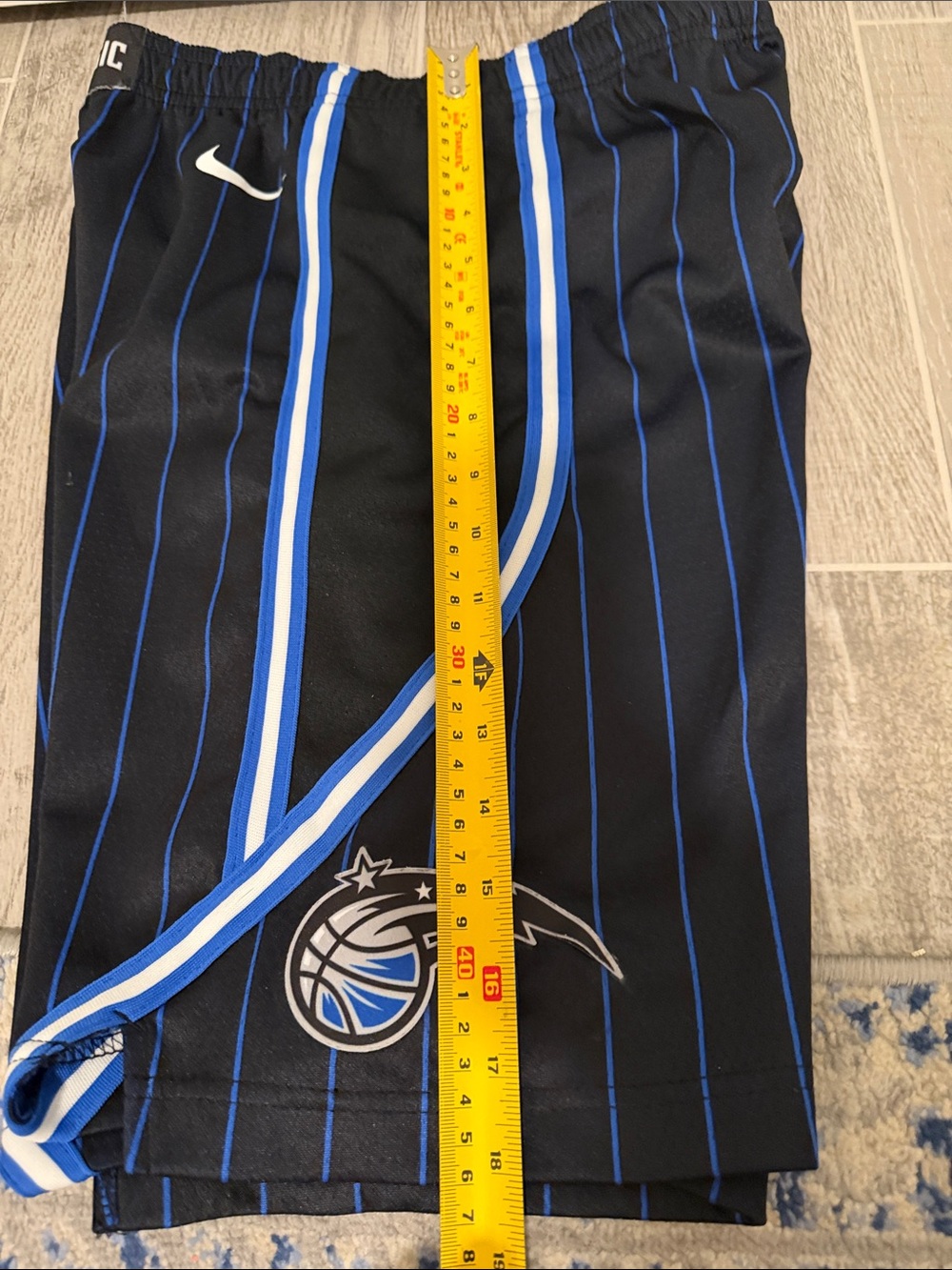 Nike Black and Blue Orlando Magic Basketball Shorts - Picture 11 of 11